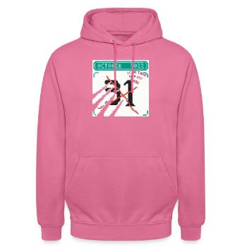 31 OCTOBRE - Sweat-shirt à capuche unisexe - rose - Devant - Alina (178cm) & Michal (187cm)