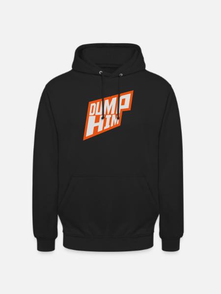 dump him quote logo - Unisex Hoodie - black