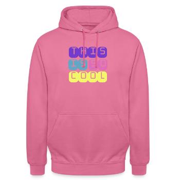 C’est tellement cool - Sweat-shirt à capuche unisexe - rose - Devant - Alina (178cm) & Michal (187cm)