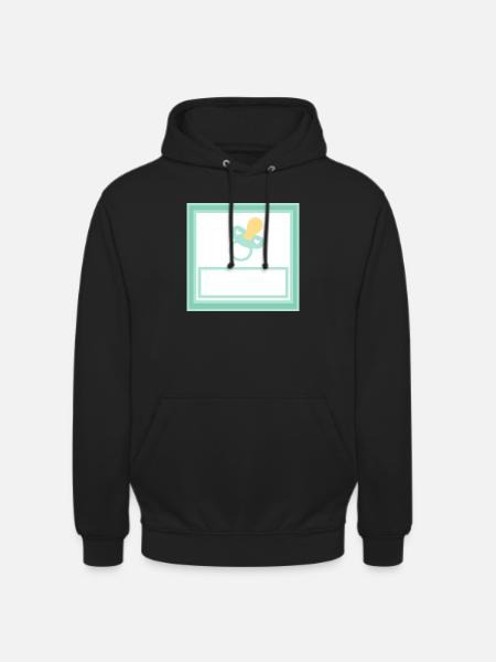 Personalize your own baby template - Unisex Hoodie - black