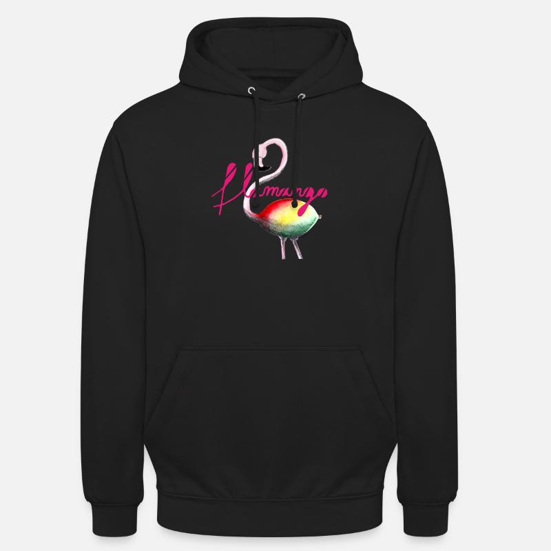 Flamango3 - Sweat-shirt à capuche unisexe - noir