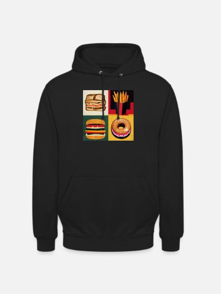MENU ALL OF FAME - Sweat-shirt à capuche unisexe - noir