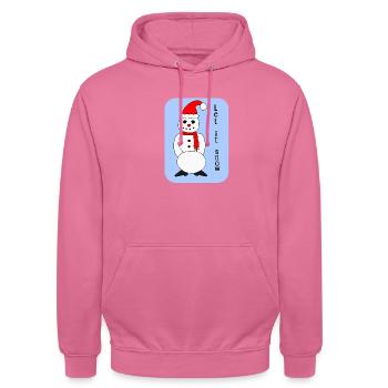 Let it snow - Unisex Hoodie - Pink - Vorne - Alina (178cm) & Michal (187cm)