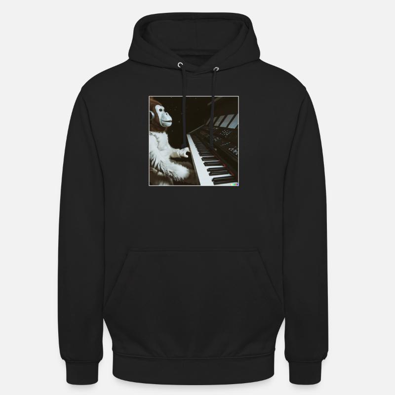 Espace Piano Ape - Sweat-shirt à capuche unisexe - noir