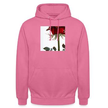 T-shirt Chère Rose - Sweat-shirt à capuche unisexe - rose - Devant - Alina (178cm) & Michal (187cm)