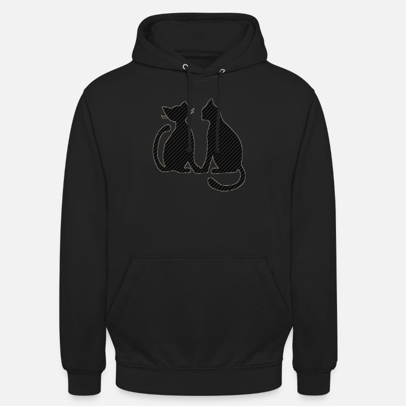 Katzen - Unisex Hoodie - Schwarz