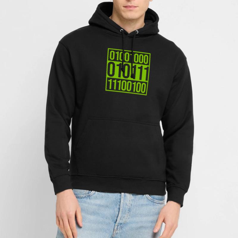 Langage de programme de code binaire Sweat-shirt à capuche unisexe