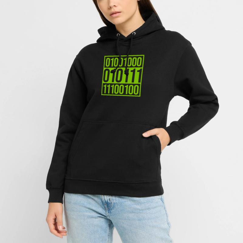 Langage de programme de code binaire Sweat-shirt à capuche unisexe