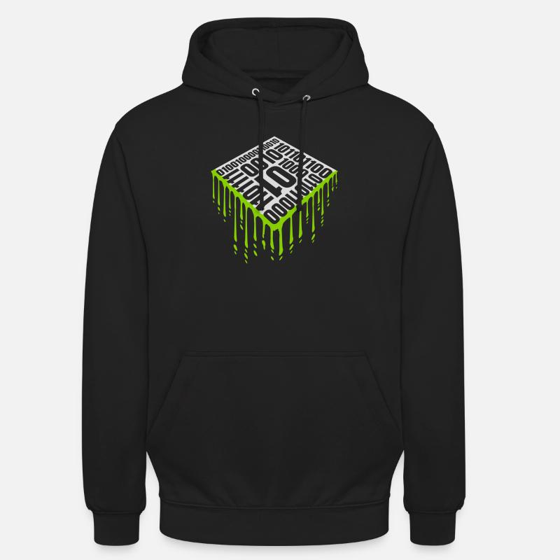 Langage de programme de code binaire Sweat-shirt à capuche unisexe