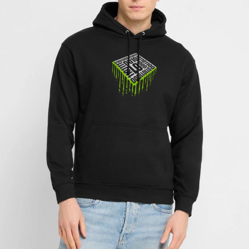 Langage de programme de code binaire Sweat-shirt à capuche unisexe