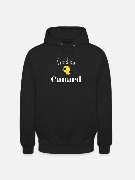 Froid de canard - Sweat-shirt à capuche unisexe - noir