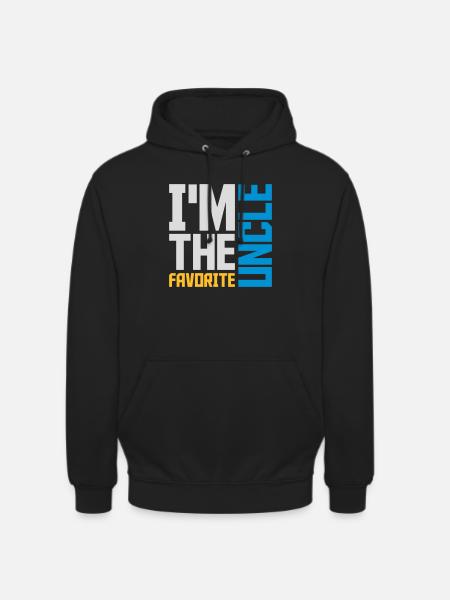 at The Favorite Uncle - Unisex Hoodie - black