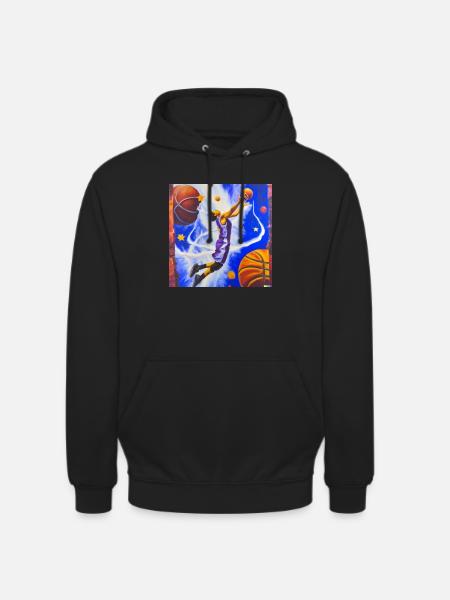 Basketballspieler Dunk - Unisex Hoodie - Schwarz
