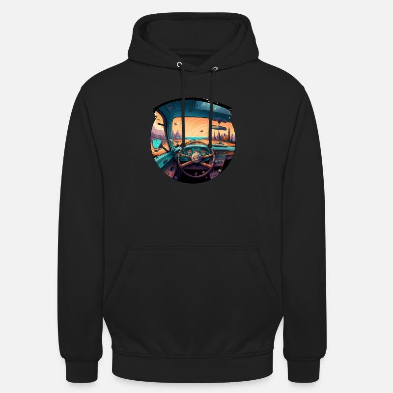 interior car dashboard - Unisex Hoodie - Schwarz