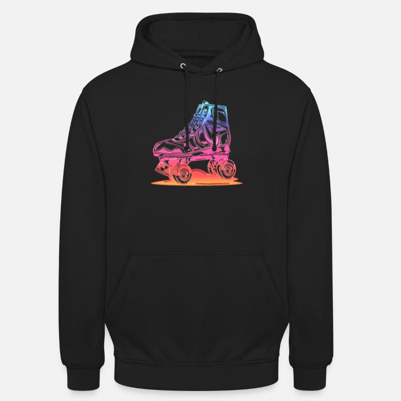 Rollerblades Rollerblade Skates Rollschuhe Retro - Unisex Hoodie - Schwarz