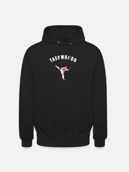 taekwondo - Sweat-shirt à capuche unisexe - noir