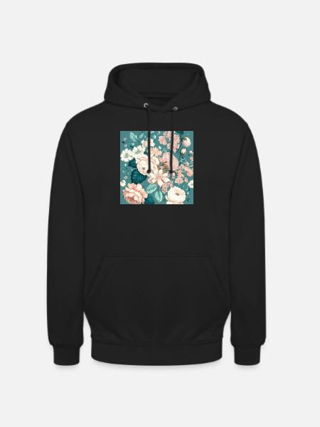 Floral Design 5 - Unisex Hoodie - Schwarz
