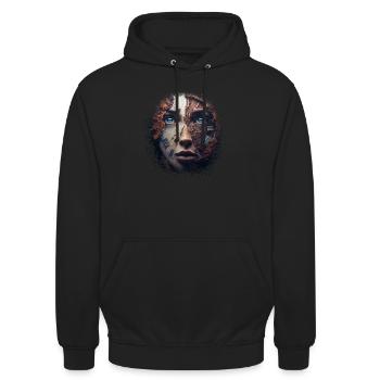 Vorübergehende Jugend - Unisex Hoodie - Schwarz - Vorne - Alina (178cm) & Michal (187cm)