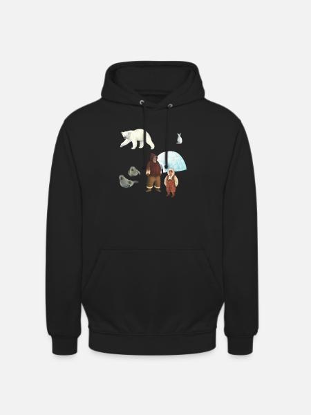 Eskimofamilie - Unisex Hoodie - Schwarz