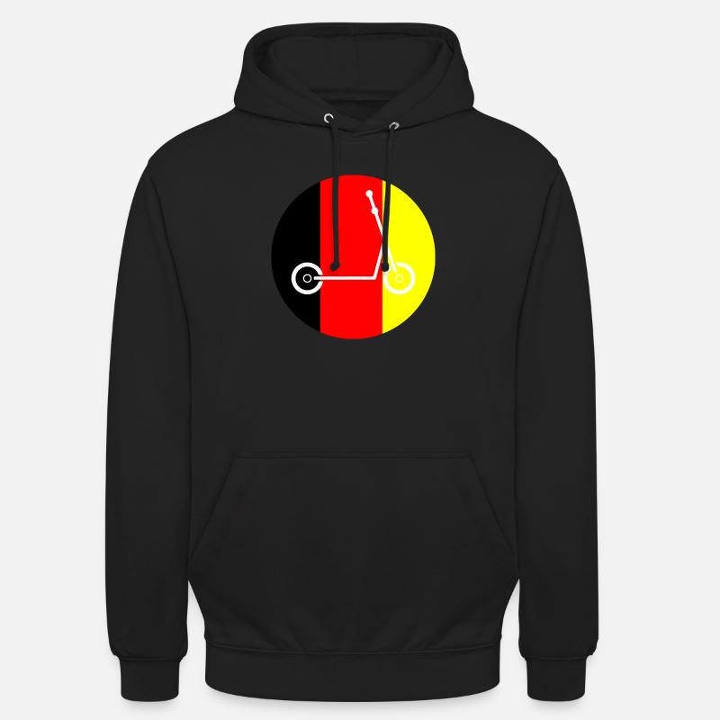 E-Scooter E-Roller Scooter - Unisex Hoodie - Schwarz
