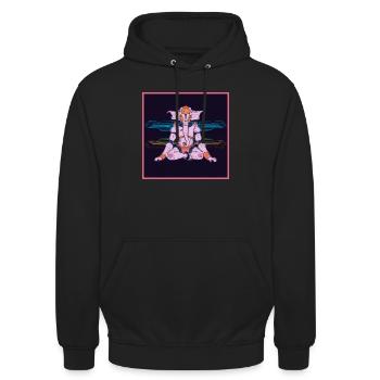 Cyber-Ganesh - Unisex Hoodie - black - Front - Alina (178cm) & Michal (187cm)