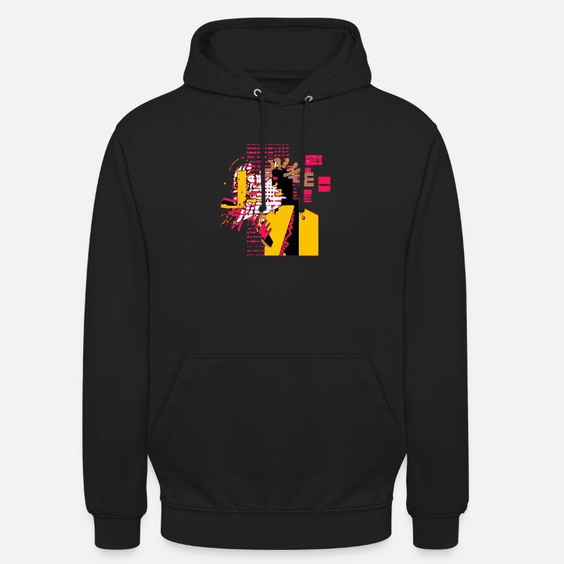 Caco le cyber punk - Sweat-shirt à capuche unisexe - noir