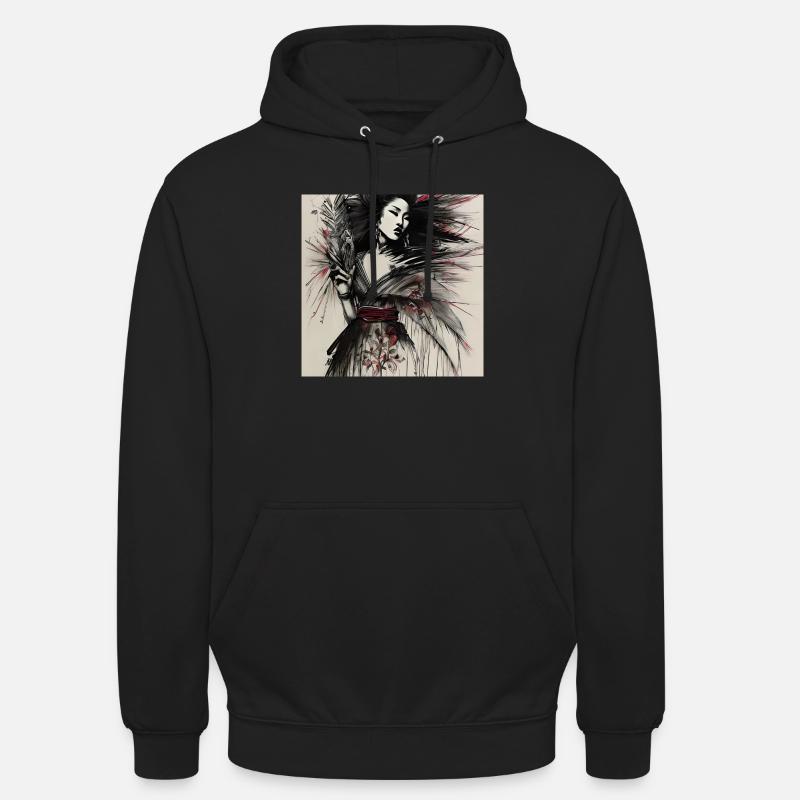 Geisha's Grace - Unisex Hoodie - Schwarz