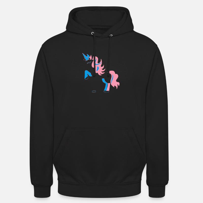 Das Einhorn - Unisex Hoodie - Schwarz