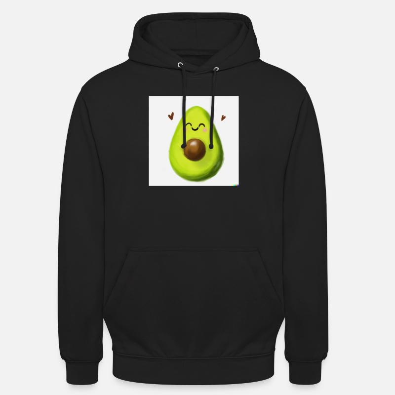 Avocat heureux - Sweat-shirt à capuche unisexe - noir