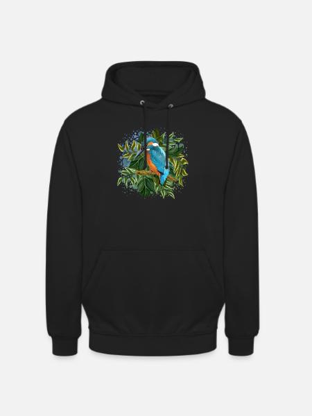 Bunter Vogel - Unisex Hoodie - Schwarz