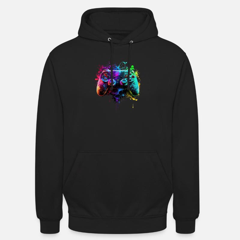 Neon Gaming Controller / Kontroller Unisex Hoodie