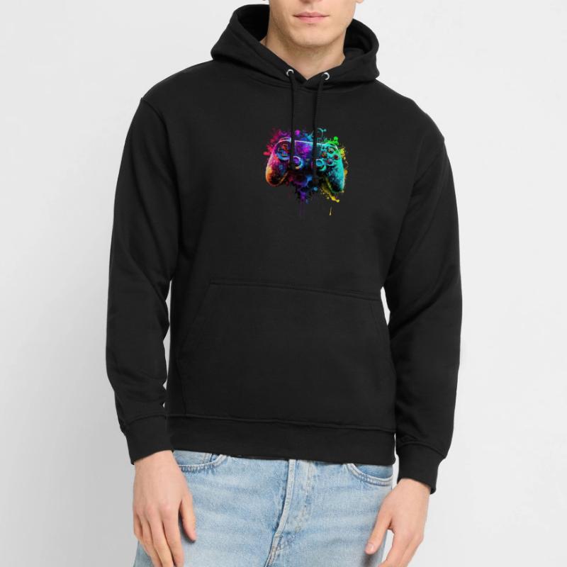 Neon Gaming Controller / Kontroller Unisex Hoodie