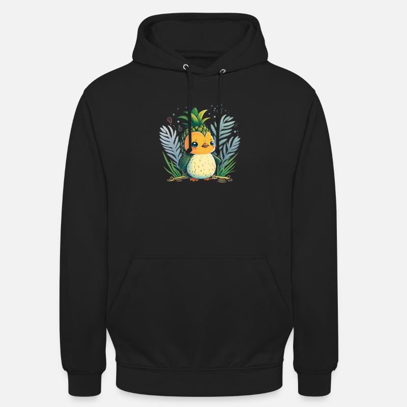 Manchot ananas - Sweat-shirt à capuche unisexe - noir