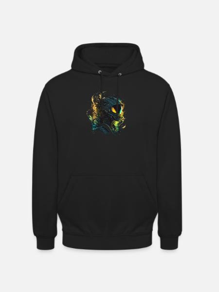 Alien de l’espace - Sweat-shirt à capuche unisexe - noir