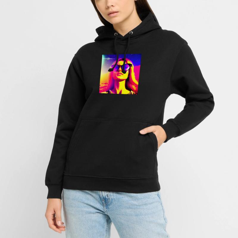 Dame de l’aventure spatiale Sweat-shirt à capuche unisexe