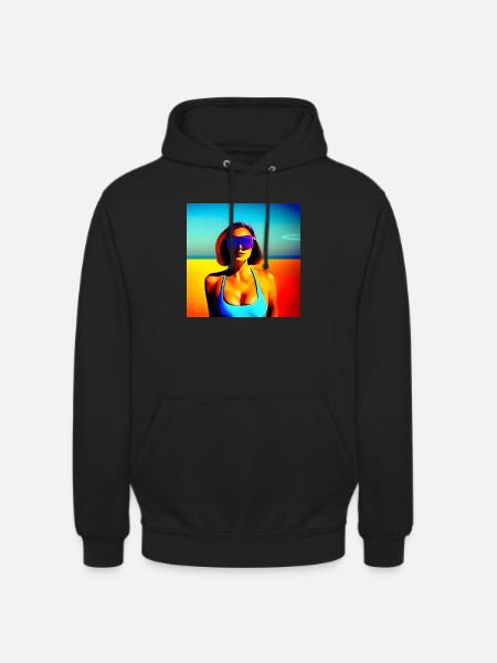 Last sun on Mars - Unisex Hoodie - black
