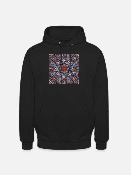 Plastic 3D fractal - Unisex Hoodie - black