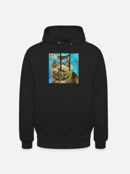 Blind Cat 19 - Unisex Hoodie - black