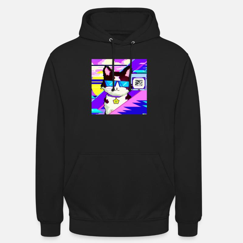 Chat aveugle 30 - Sweat-shirt à capuche unisexe - noir