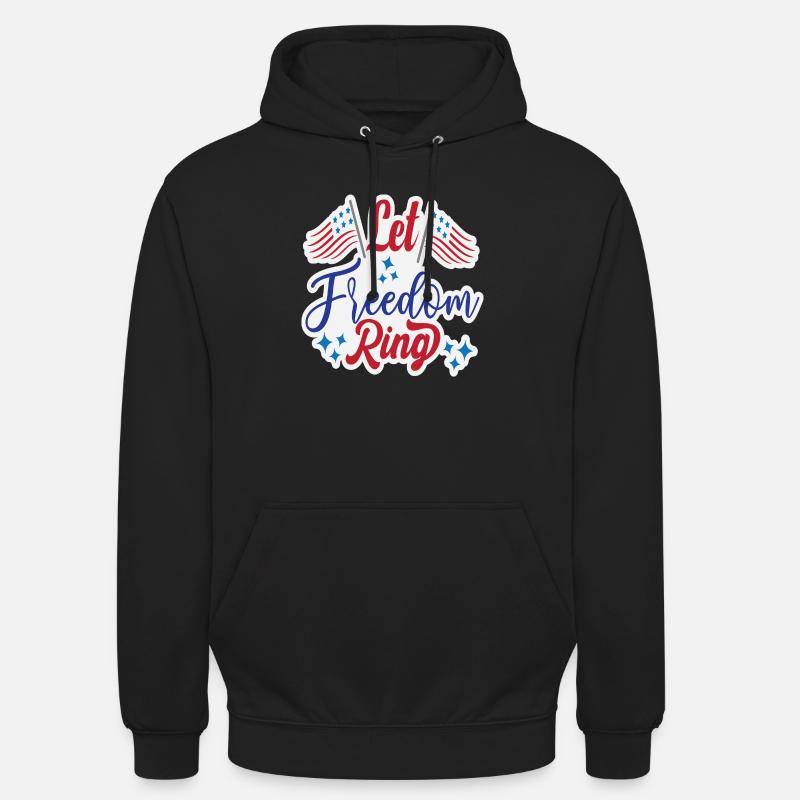 Que la liberté sonne - Sweat-shirt à capuche unisexe - noir