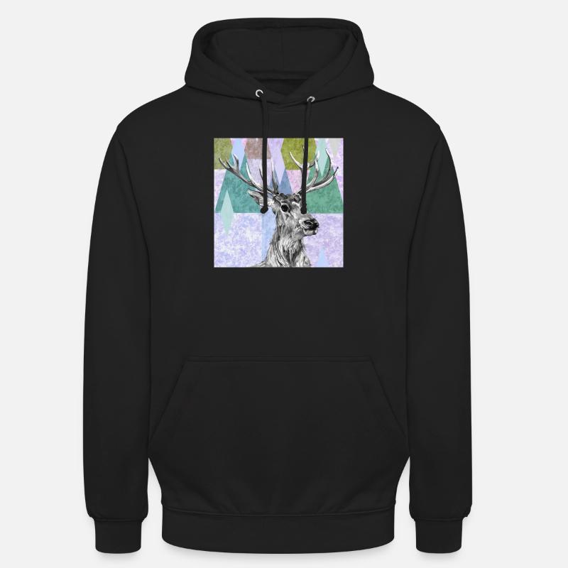 Deer - Unisex Hoodie - black