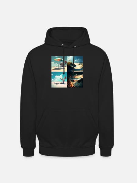 Summer time - Sweat-shirt à capuche unisexe - noir
