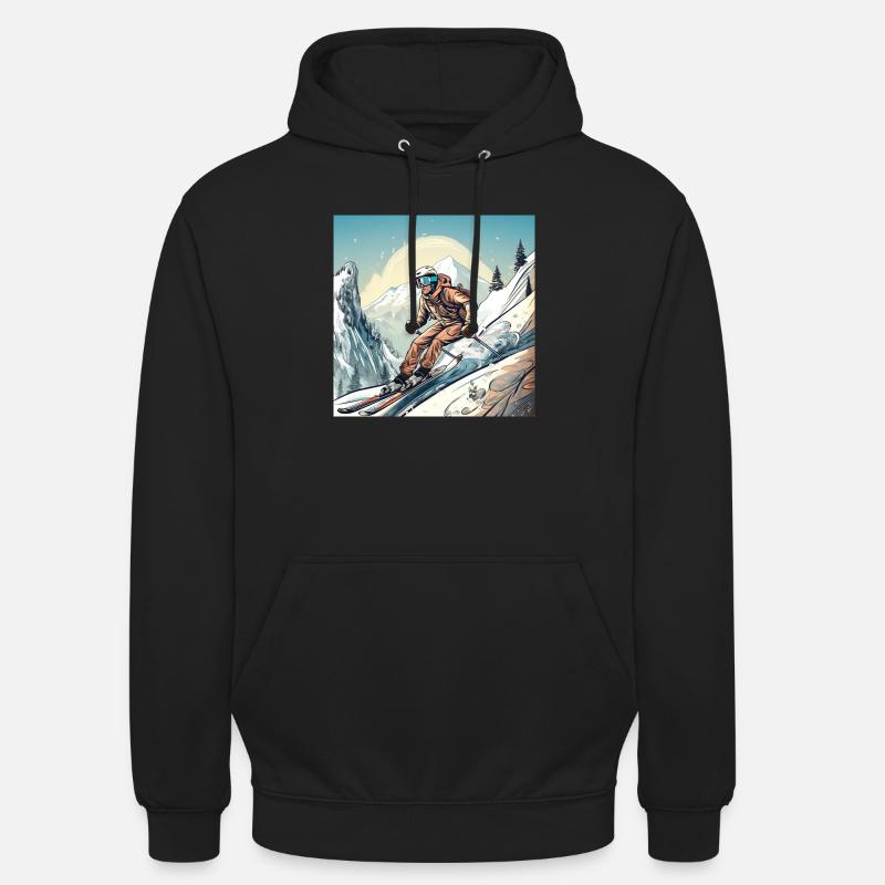 FOX0610 SKI - Unisex Hoodie - Schwarz