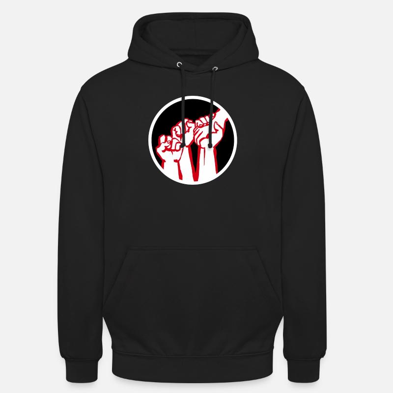 poings2b - Sweat-shirt à capuche unisexe - noir