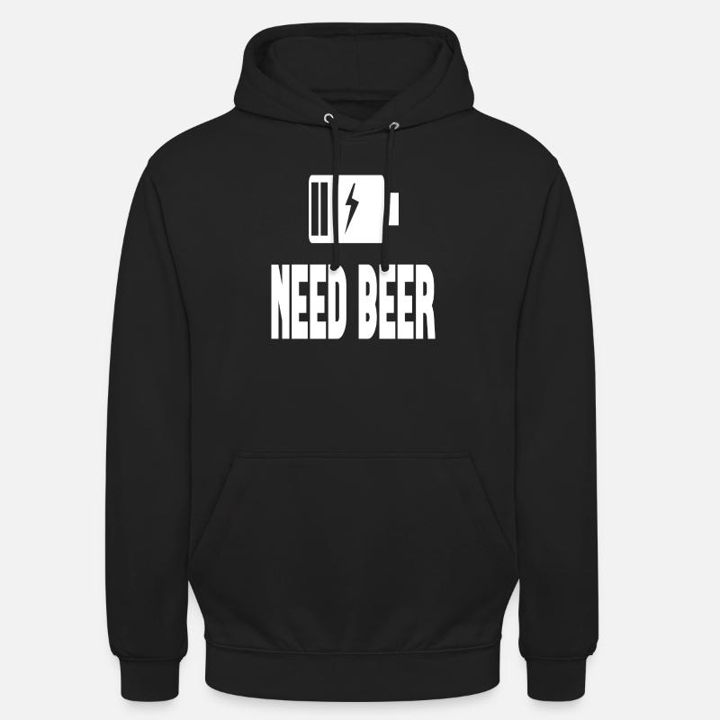 Besoin de bière - Sweat-shirt à capuche unisexe - noir