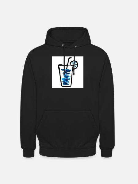 Drink blue - Unisex Hoodie - black