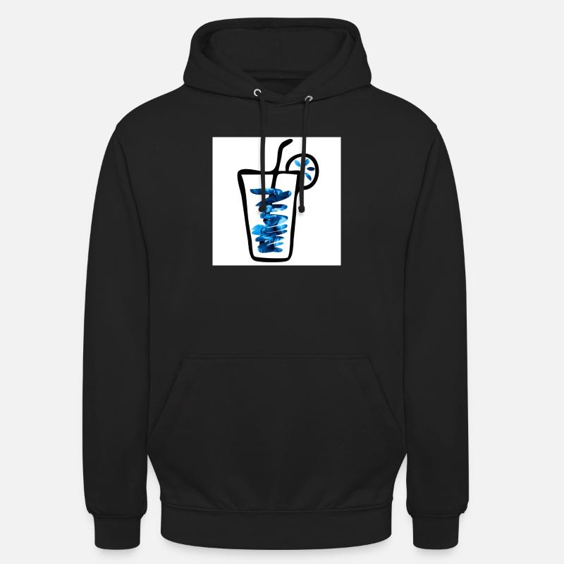 Buvez du bleu - Sweat-shirt à capuche unisexe - noir