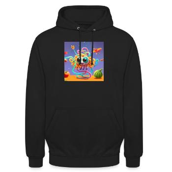 a verbessert IMG 8083 - Unisex Hoodie - Schwarz - Vorne - Alina (178cm) & Michal (187cm)