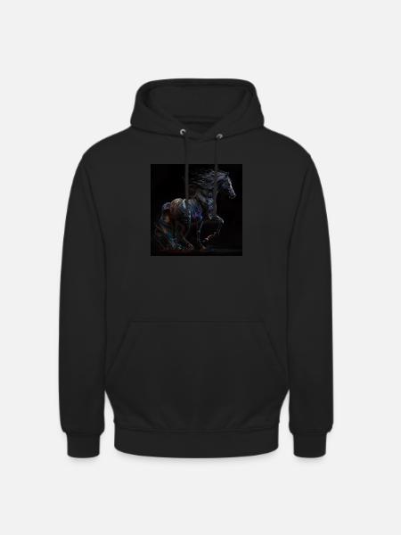 Feuriges Pferd - Unisex Hoodie - Schwarz