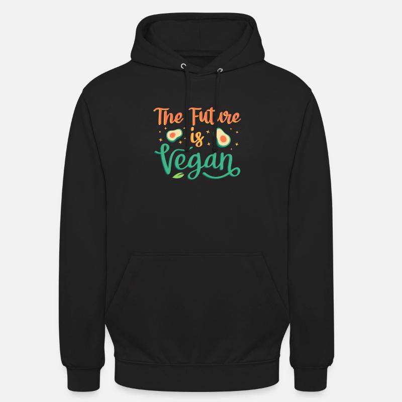 L'avenir est végétalien - Sweat-shirt à capuche unisexe - noir